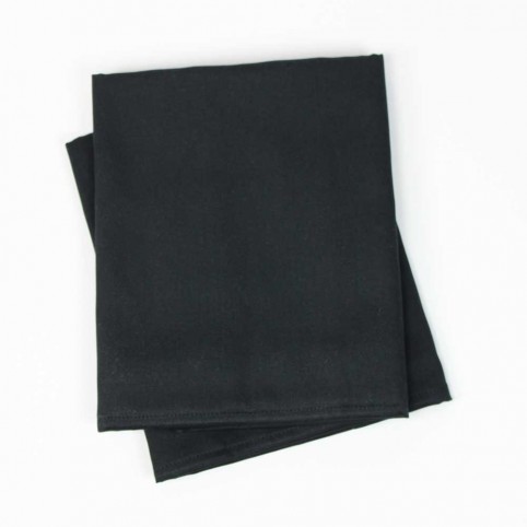 Lot de 2 serviettes de table coton BAZAS Noir