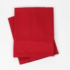 Lot de 2 serviettes de table coton BAZAS Rouge Carmin